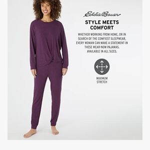 Eddie Bauer Women's Purple Lounge Jogger Set